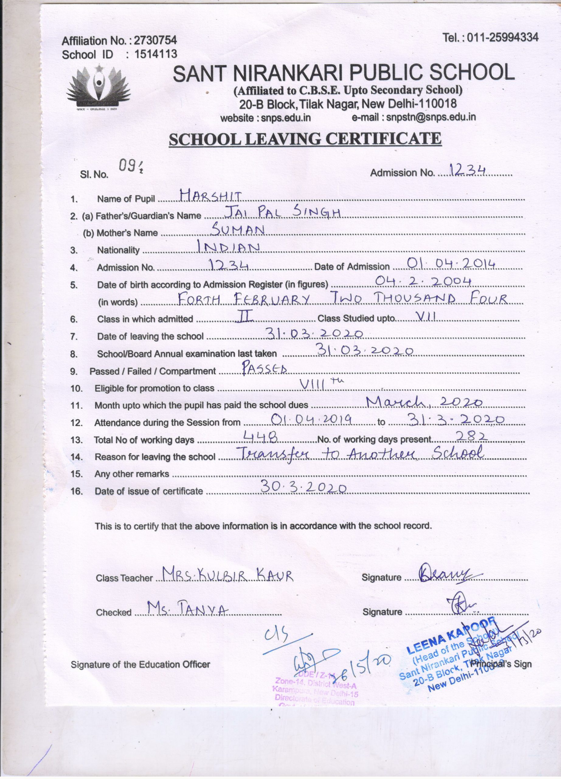 secondary-school-certificate