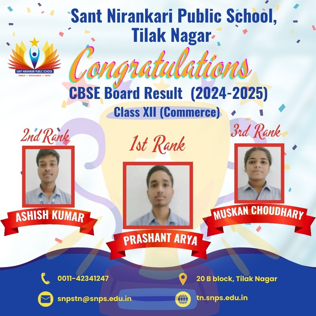 CBSE Result 2024-25 :: Toppers-XII Commerce