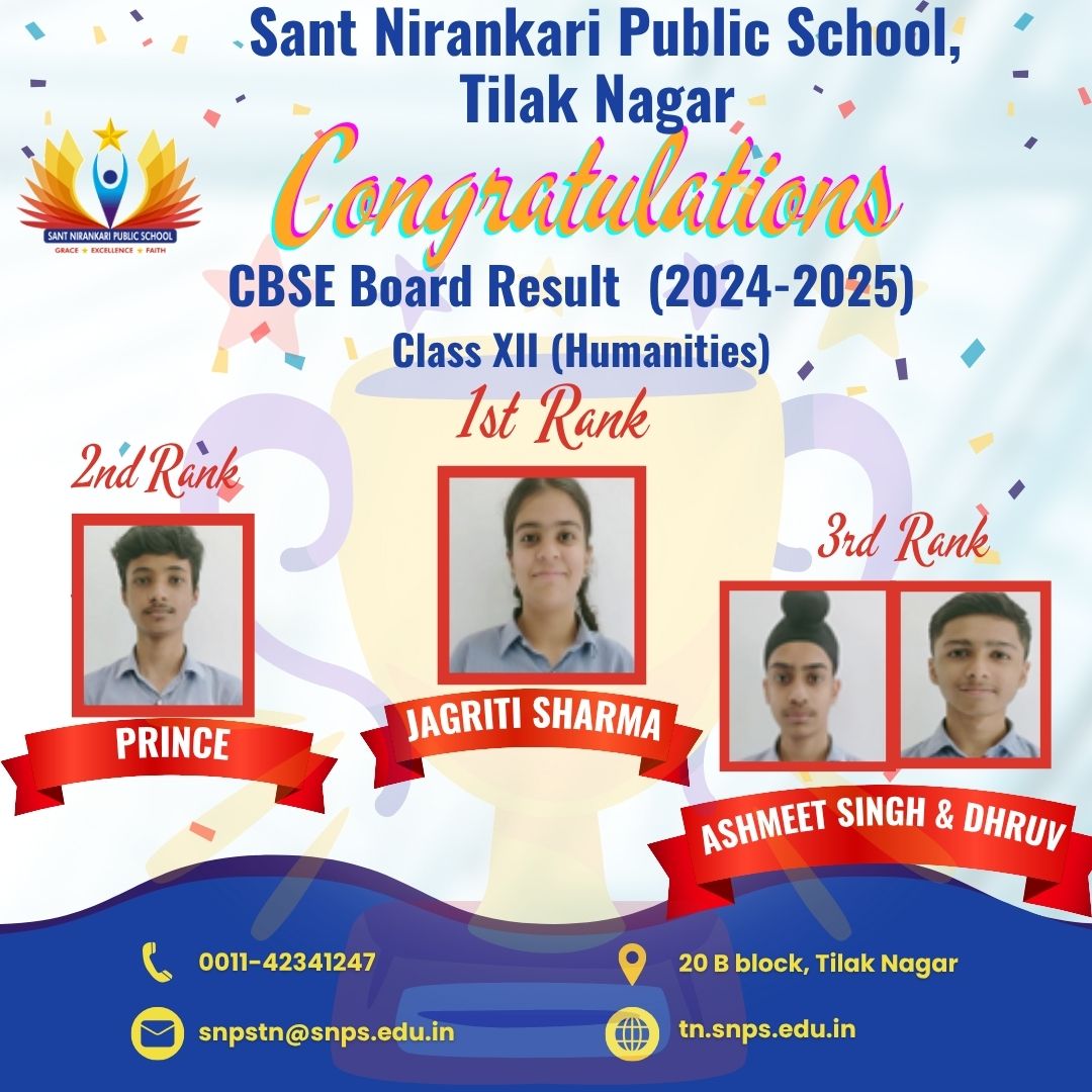 CBSE Result 2024-25 :: Toppers-XII humanities
